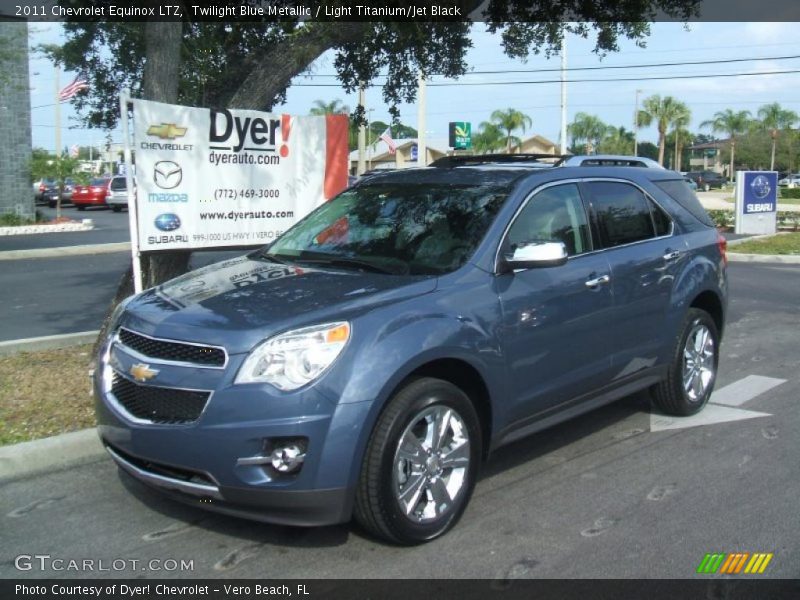 Twilight Blue Metallic / Light Titanium/Jet Black 2011 Chevrolet Equinox LTZ