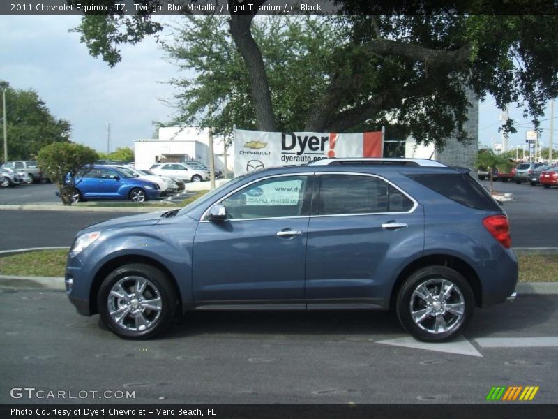 Twilight Blue Metallic / Light Titanium/Jet Black 2011 Chevrolet Equinox LTZ