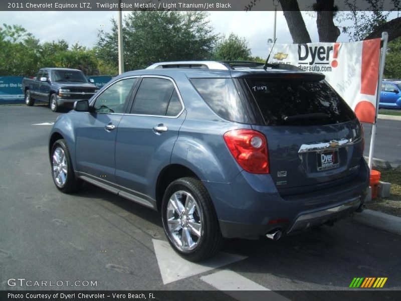 Twilight Blue Metallic / Light Titanium/Jet Black 2011 Chevrolet Equinox LTZ