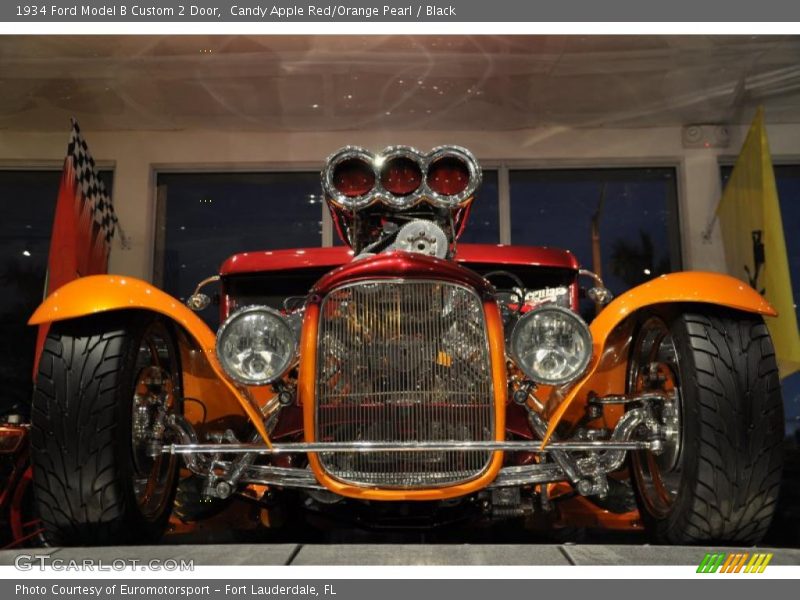 Candy Apple Red/Orange Pearl / Black 1934 Ford Model B Custom 2 Door