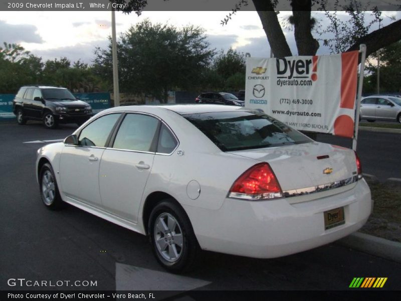 White / Gray 2009 Chevrolet Impala LT