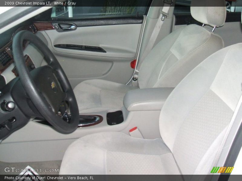 White / Gray 2009 Chevrolet Impala LT