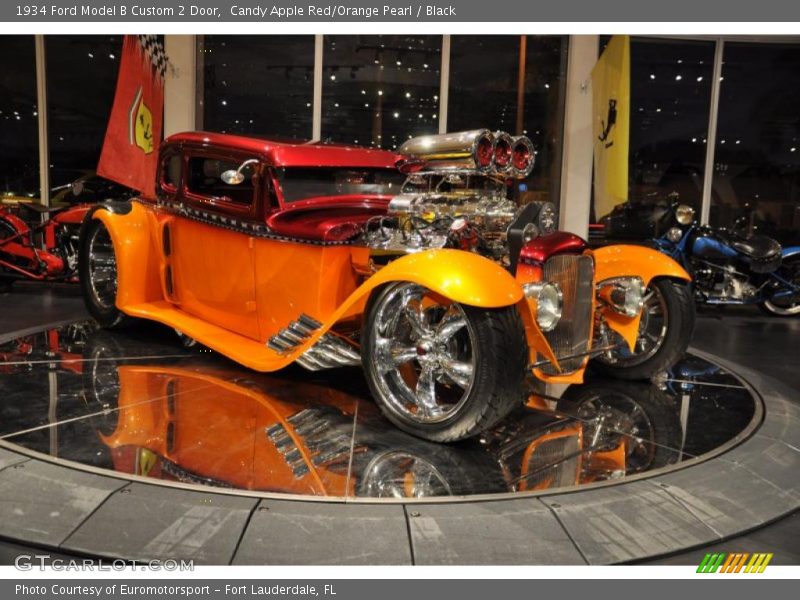 Candy Apple Red/Orange Pearl / Black 1934 Ford Model B Custom 2 Door