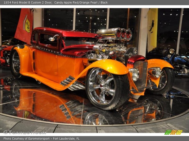 Candy Apple Red/Orange Pearl / Black 1934 Ford Model B Custom 2 Door