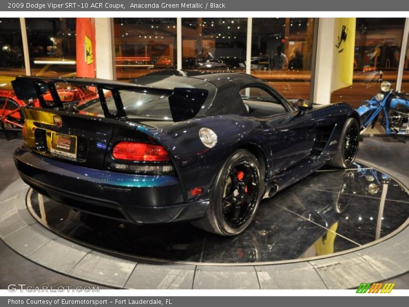 Anaconda Green Metallic / Black 2009 Dodge Viper SRT-10 ACR Coupe