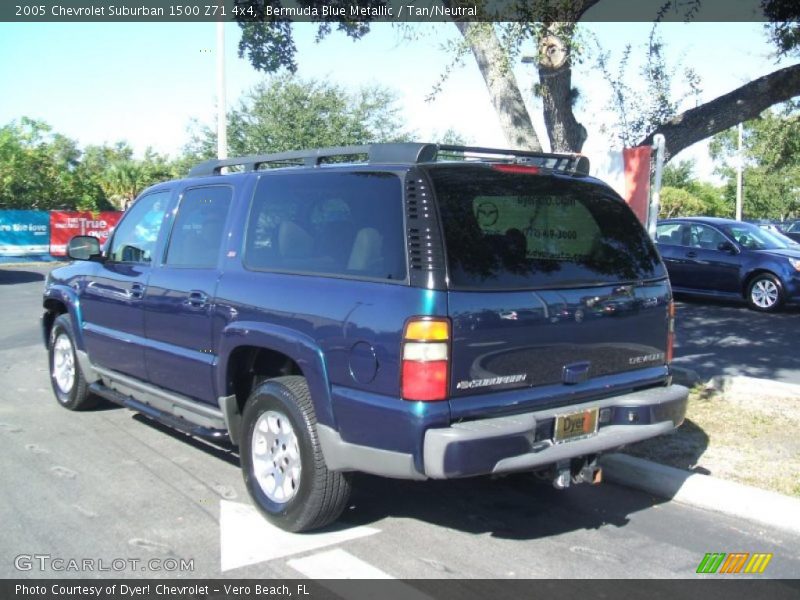 Bermuda Blue Metallic / Tan/Neutral 2005 Chevrolet Suburban 1500 Z71 4x4