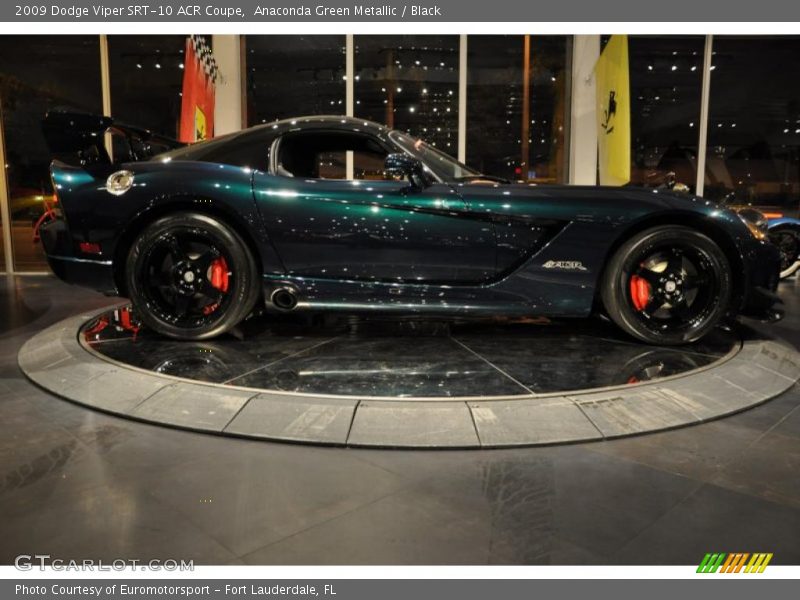 Anaconda Green Metallic / Black 2009 Dodge Viper SRT-10 ACR Coupe