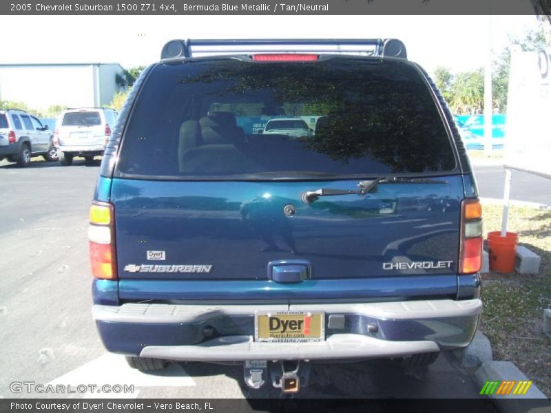 Bermuda Blue Metallic / Tan/Neutral 2005 Chevrolet Suburban 1500 Z71 4x4