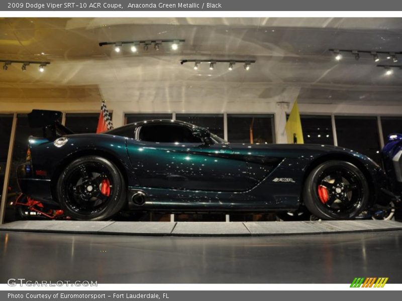 Anaconda Green Metallic / Black 2009 Dodge Viper SRT-10 ACR Coupe