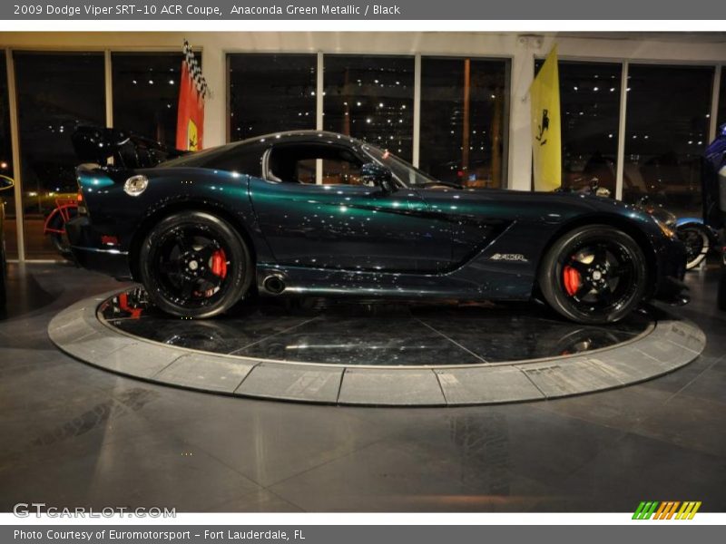 Anaconda Green Metallic / Black 2009 Dodge Viper SRT-10 ACR Coupe