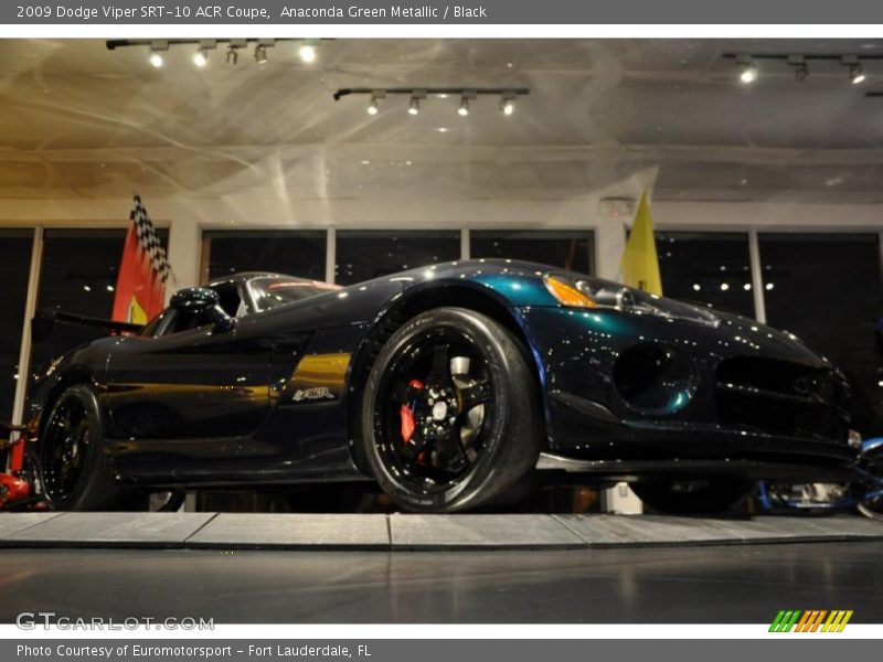 Anaconda Green Metallic / Black 2009 Dodge Viper SRT-10 ACR Coupe