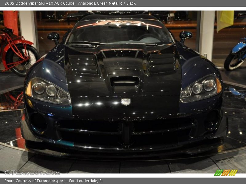 Anaconda Green Metallic / Black 2009 Dodge Viper SRT-10 ACR Coupe