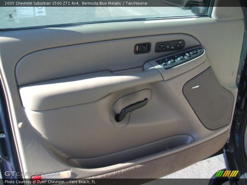 Bermuda Blue Metallic / Tan/Neutral 2005 Chevrolet Suburban 1500 Z71 4x4