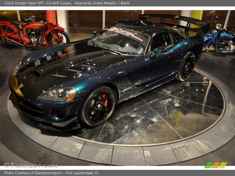 Anaconda Green Metallic / Black 2009 Dodge Viper SRT-10 ACR Coupe