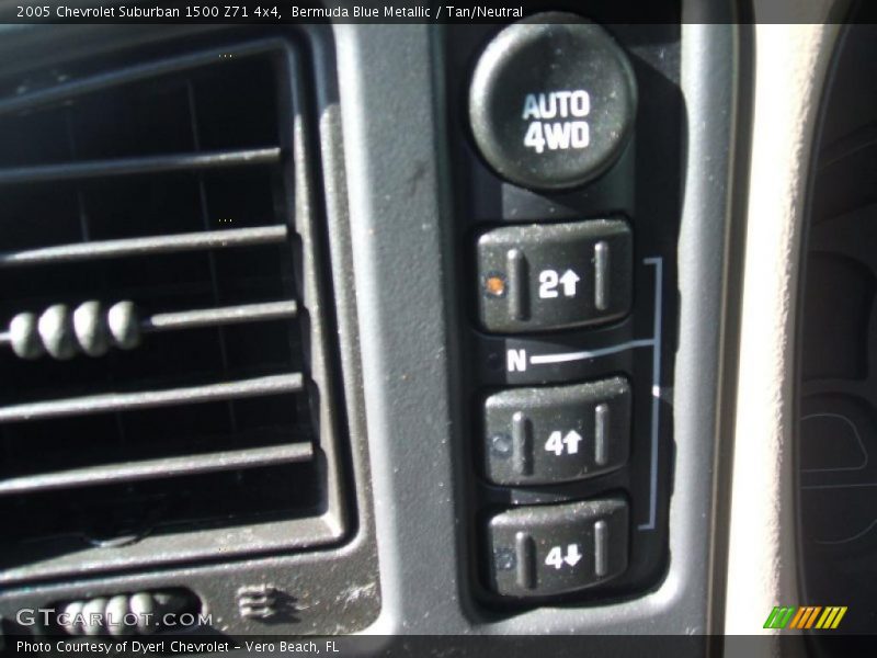 Bermuda Blue Metallic / Tan/Neutral 2005 Chevrolet Suburban 1500 Z71 4x4