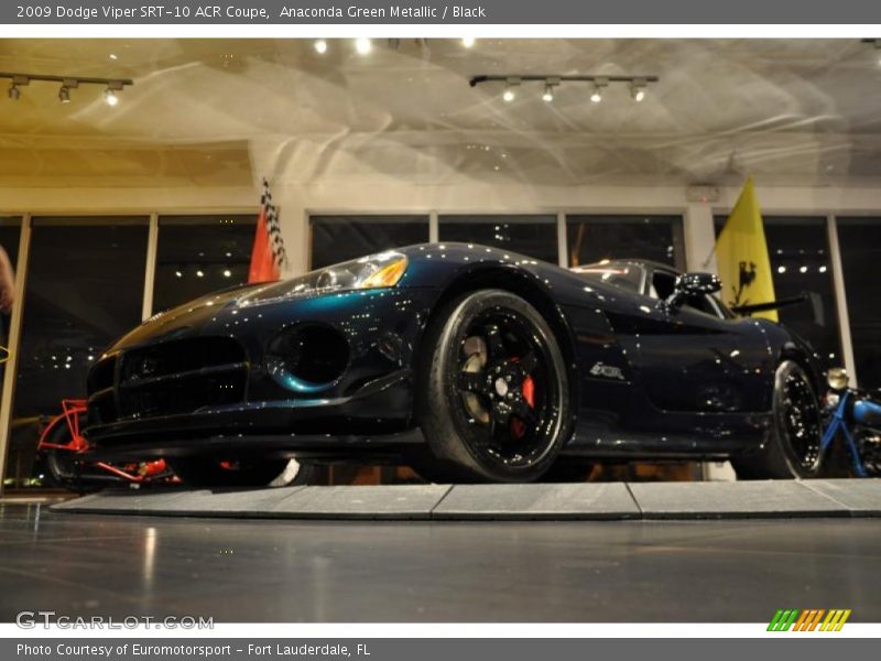 Anaconda Green Metallic / Black 2009 Dodge Viper SRT-10 ACR Coupe