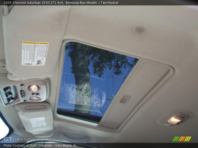 Bermuda Blue Metallic / Tan/Neutral 2005 Chevrolet Suburban 1500 Z71 4x4