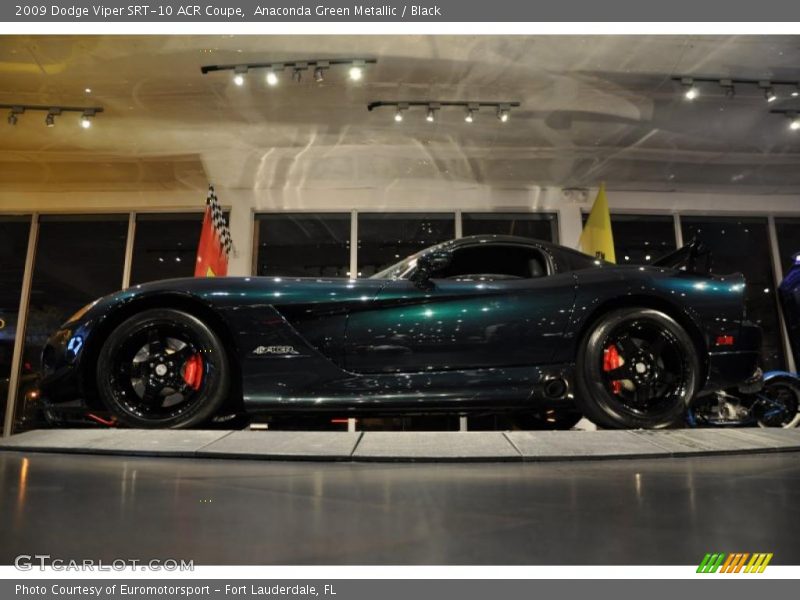 Anaconda Green Metallic / Black 2009 Dodge Viper SRT-10 ACR Coupe