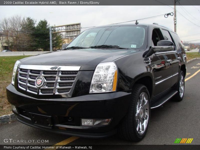 Black Raven / Ebony/Ebony 2009 Cadillac Escalade Hybrid AWD