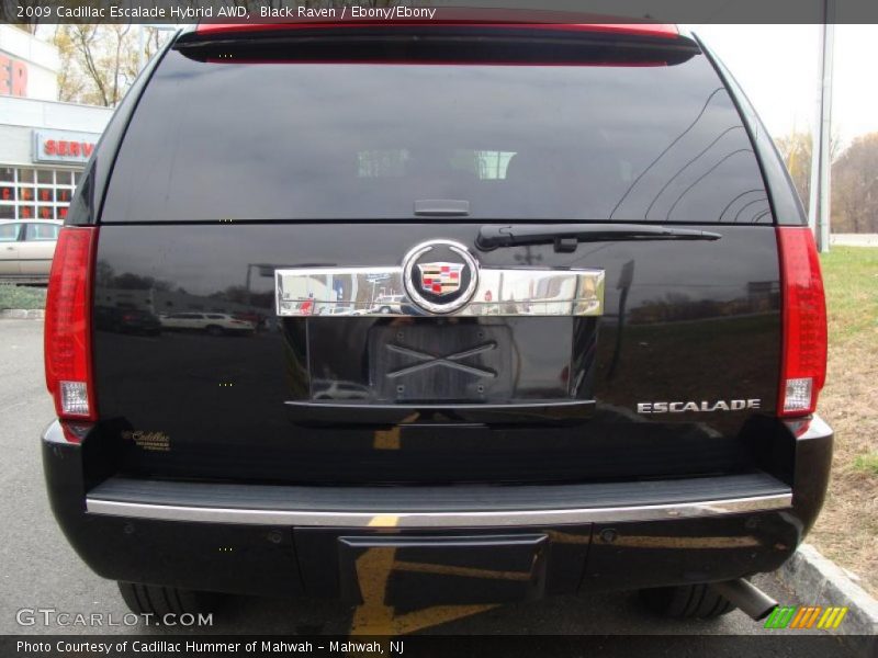 Black Raven / Ebony/Ebony 2009 Cadillac Escalade Hybrid AWD