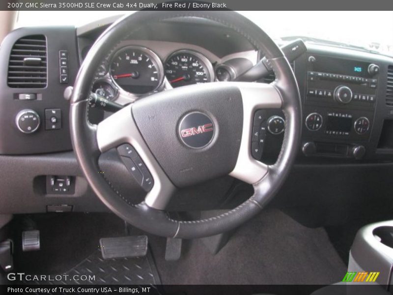 Fire Red / Ebony Black 2007 GMC Sierra 3500HD SLE Crew Cab 4x4 Dually