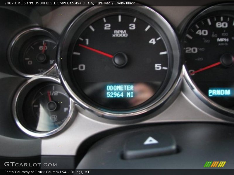 Fire Red / Ebony Black 2007 GMC Sierra 3500HD SLE Crew Cab 4x4 Dually