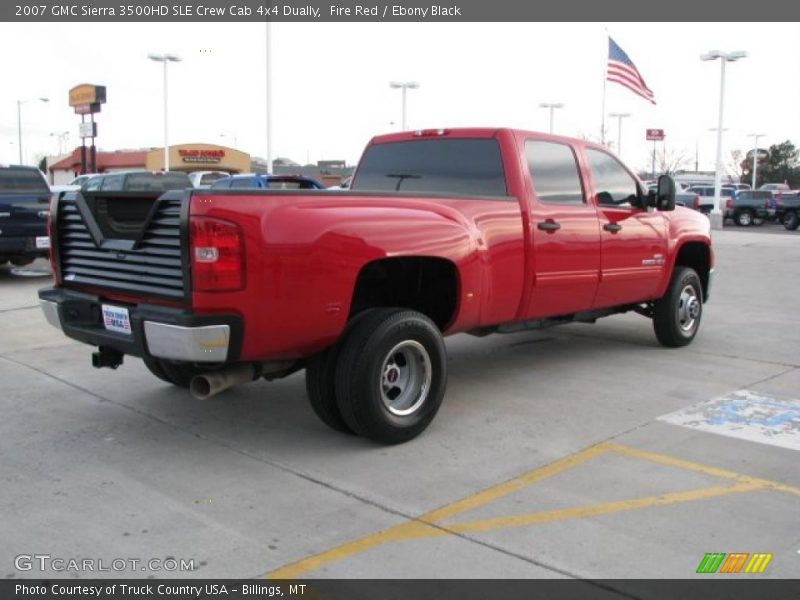 Fire Red / Ebony Black 2007 GMC Sierra 3500HD SLE Crew Cab 4x4 Dually