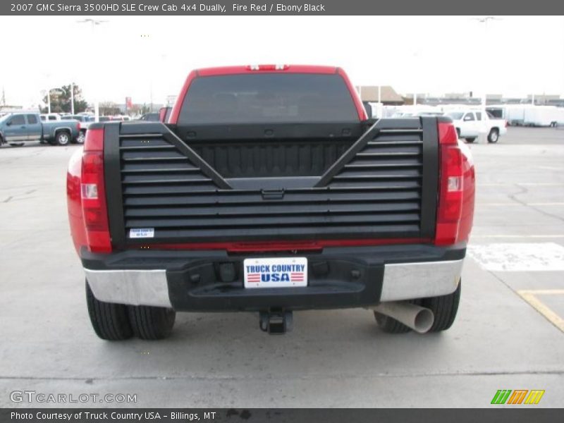 Fire Red / Ebony Black 2007 GMC Sierra 3500HD SLE Crew Cab 4x4 Dually