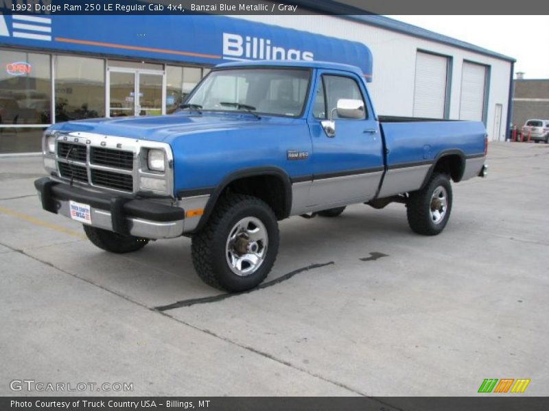  1992 Ram 250 LE Regular Cab 4x4 Banzai Blue Metallic