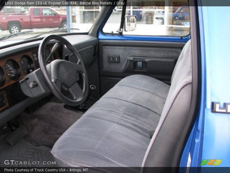  1992 Ram 250 LE Regular Cab 4x4 Gray Interior