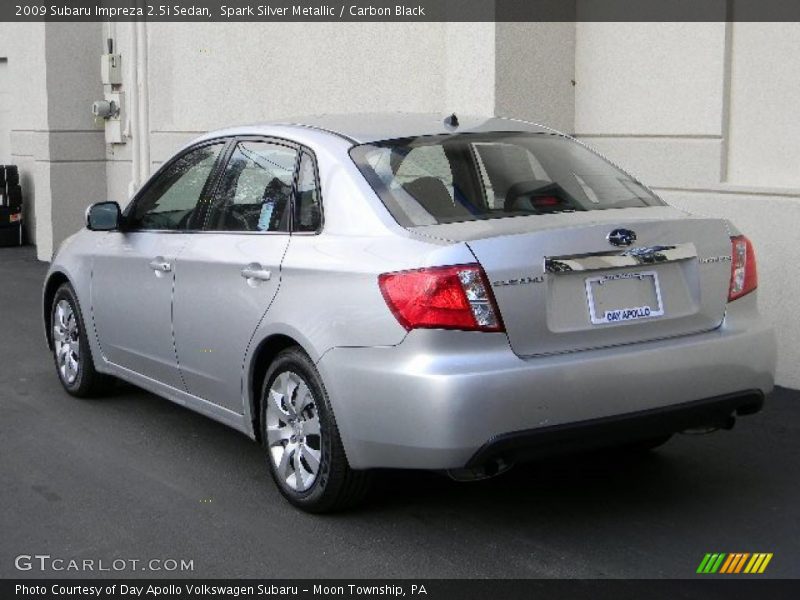 Spark Silver Metallic / Carbon Black 2009 Subaru Impreza 2.5i Sedan
