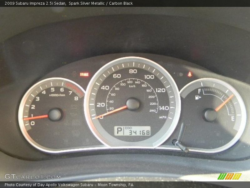 Spark Silver Metallic / Carbon Black 2009 Subaru Impreza 2.5i Sedan