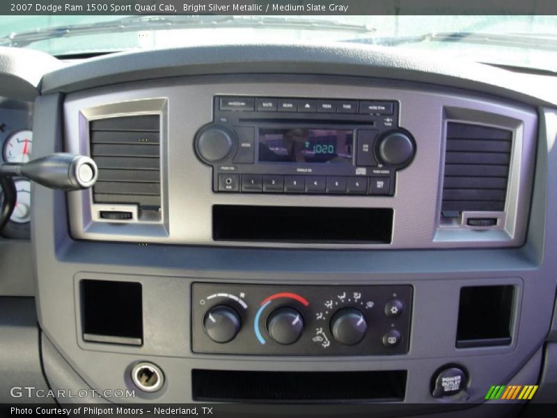 Bright Silver Metallic / Medium Slate Gray 2007 Dodge Ram 1500 Sport Quad Cab