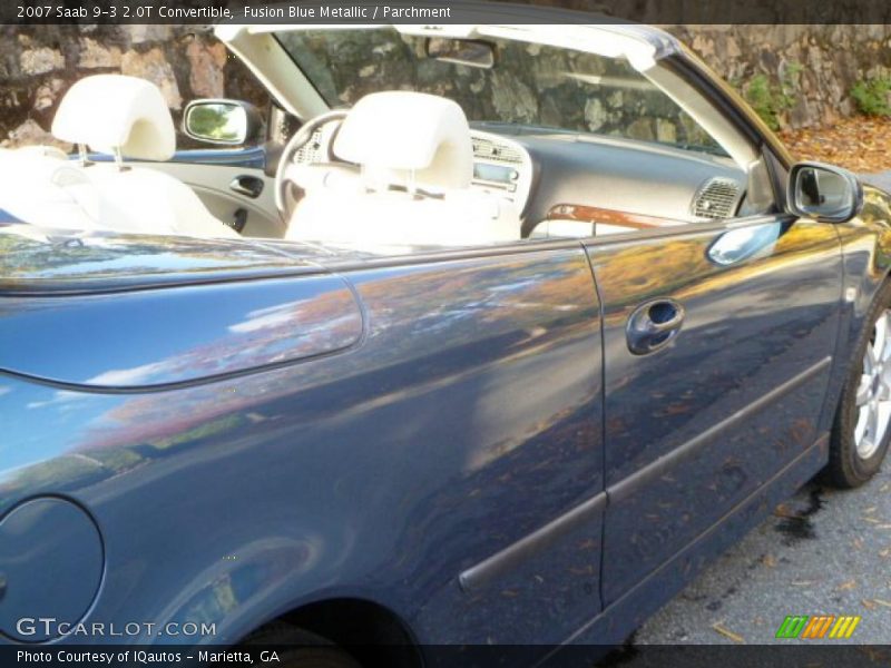 Fusion Blue Metallic / Parchment 2007 Saab 9-3 2.0T Convertible