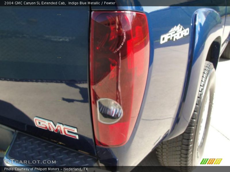 Indigo Blue Metallic / Pewter 2004 GMC Canyon SL Extended Cab