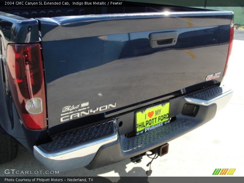 Indigo Blue Metallic / Pewter 2004 GMC Canyon SL Extended Cab