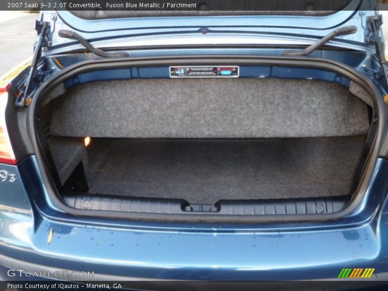  2007 9-3 2.0T Convertible Trunk