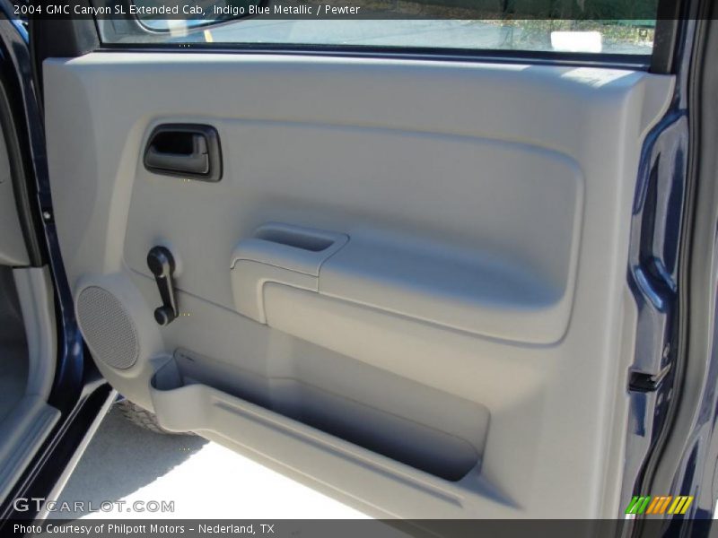 Indigo Blue Metallic / Pewter 2004 GMC Canyon SL Extended Cab