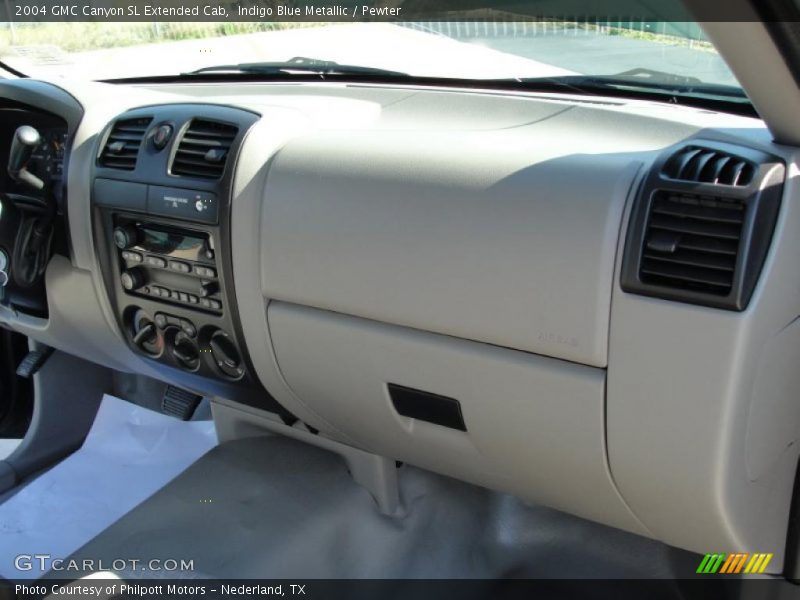 Indigo Blue Metallic / Pewter 2004 GMC Canyon SL Extended Cab