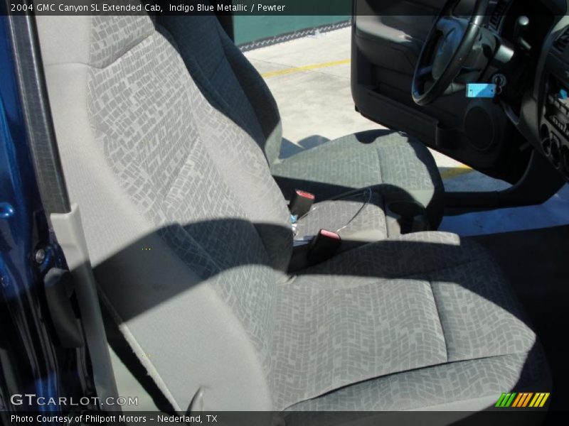 Indigo Blue Metallic / Pewter 2004 GMC Canyon SL Extended Cab