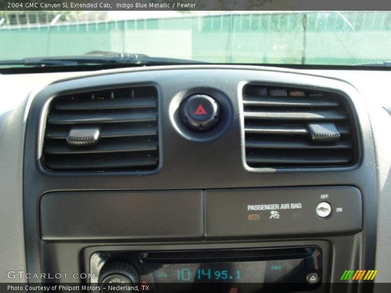 Indigo Blue Metallic / Pewter 2004 GMC Canyon SL Extended Cab