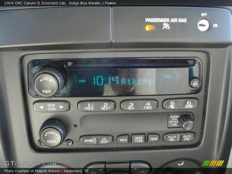 Controls of 2004 Canyon SL Extended Cab
