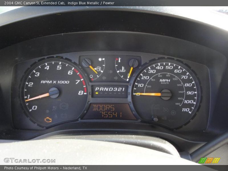  2004 Canyon SL Extended Cab SL Extended Cab Gauges