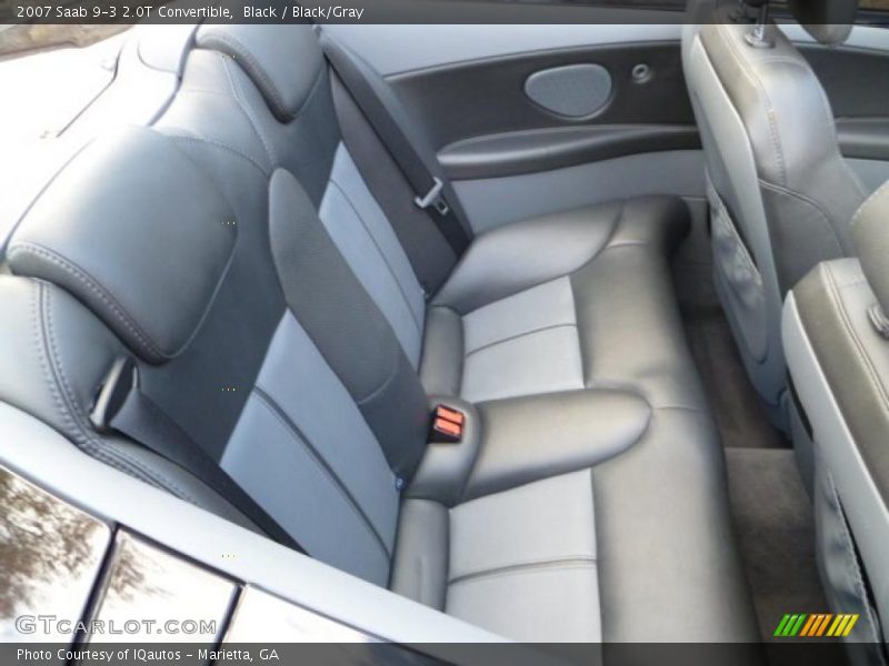 Black / Black/Gray 2007 Saab 9-3 2.0T Convertible