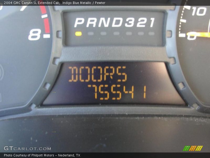 Indigo Blue Metallic / Pewter 2004 GMC Canyon SL Extended Cab