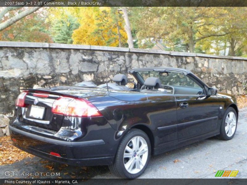 Black / Black/Gray 2007 Saab 9-3 2.0T Convertible