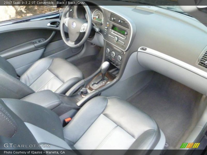 Black/Gray Interior - 2007 9-3 2.0T Convertible 