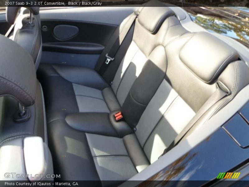 Black / Black/Gray 2007 Saab 9-3 2.0T Convertible