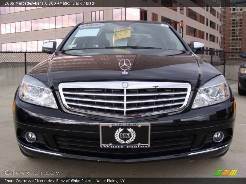 Black / Black 2009 Mercedes-Benz C 300 4Matic