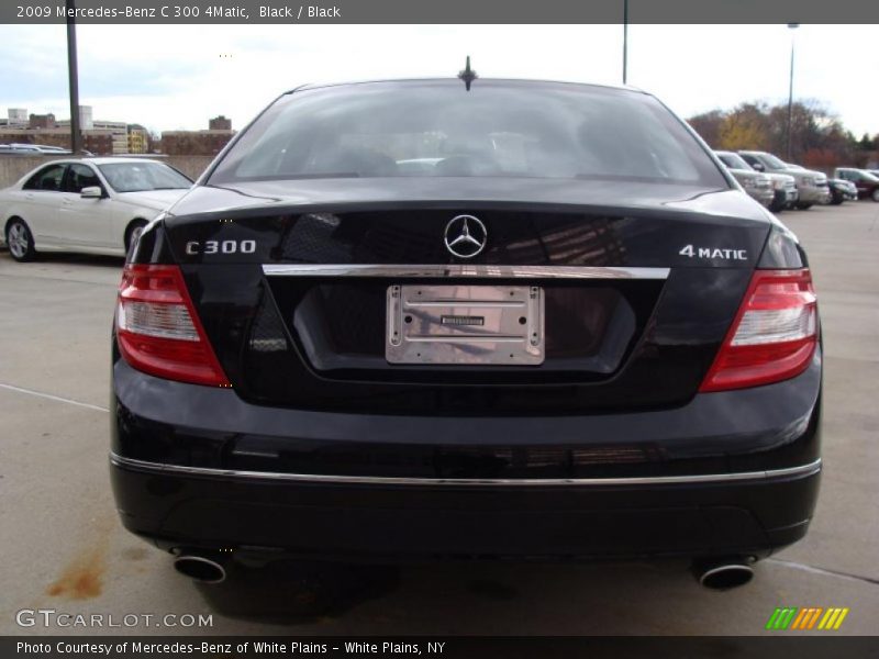 Black / Black 2009 Mercedes-Benz C 300 4Matic